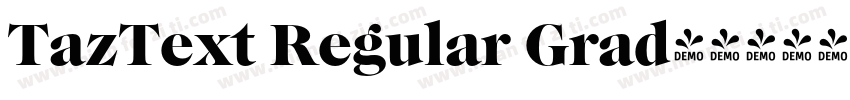 TazText Regular Grad字体转换